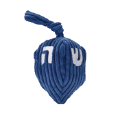 HuggleHounds Holiday Plush Corduroy Hanukkah Dreidel